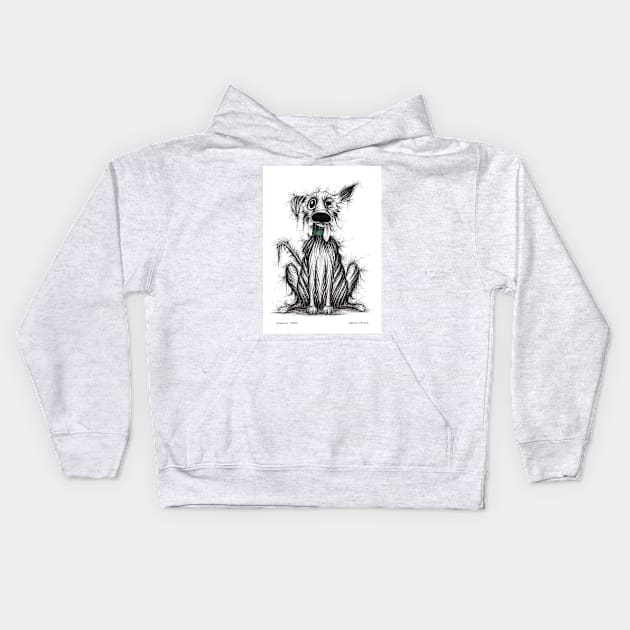 Smelly dog Kids Hoodie by Keith Mills